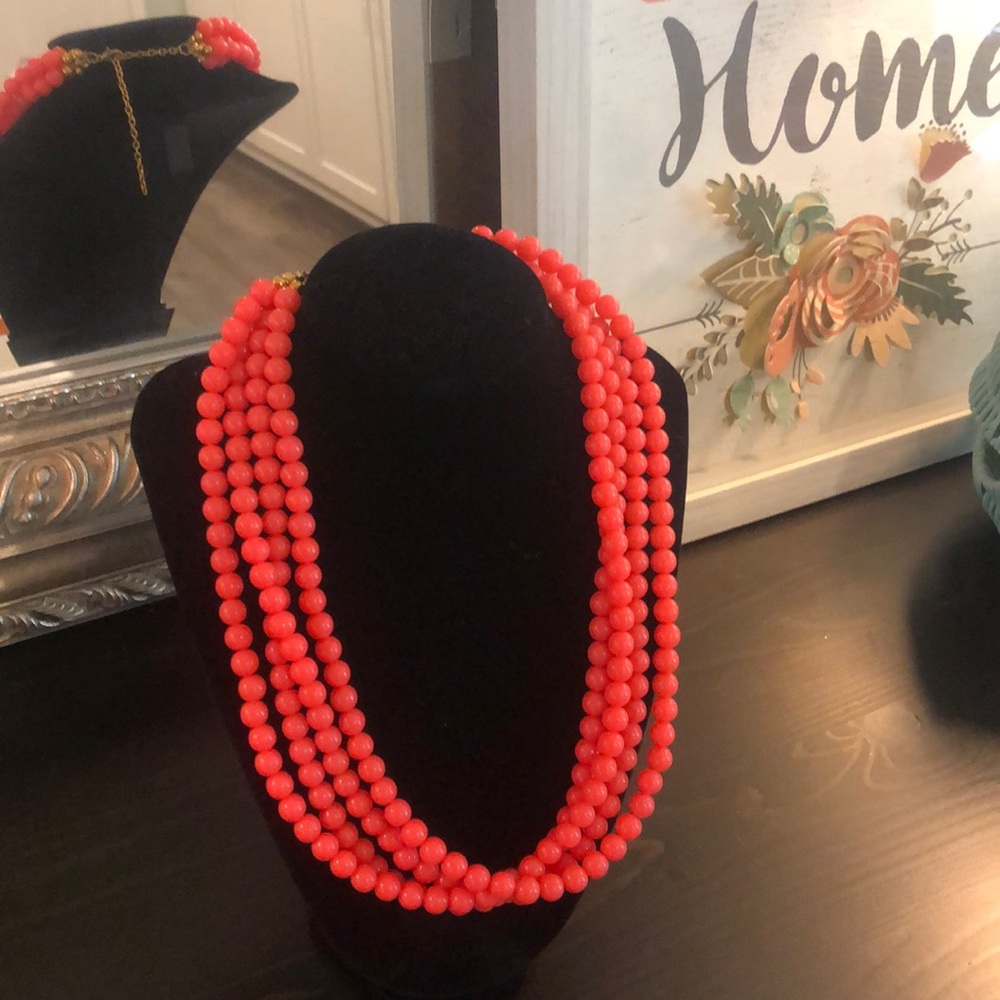 Hot pink necklace
